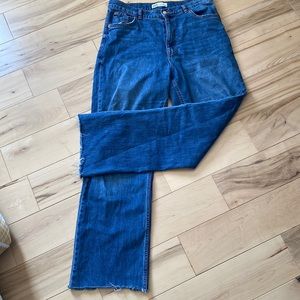 ZARA high rise wide leg jeans